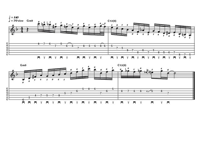 Advanced lick one: Jazz bebop IIm V run