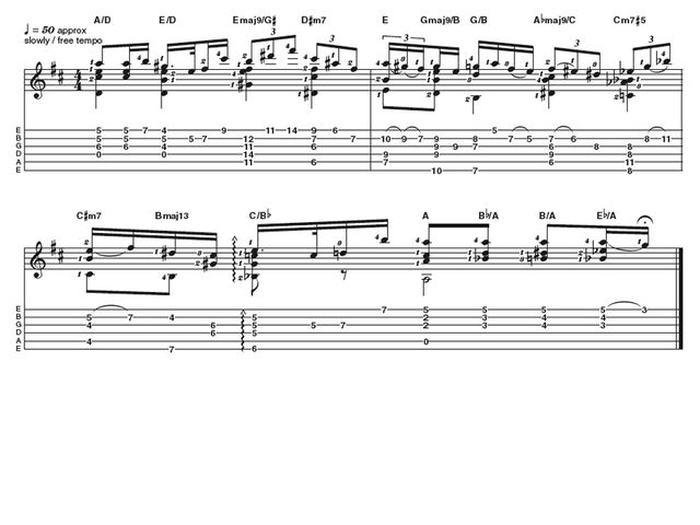 Advanced lick two: Pat Metheny chords
