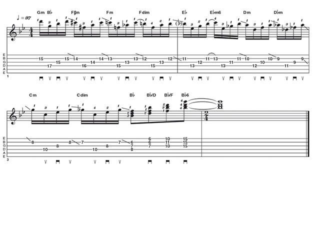 Advanced lick one: Jimmy Bryant-style