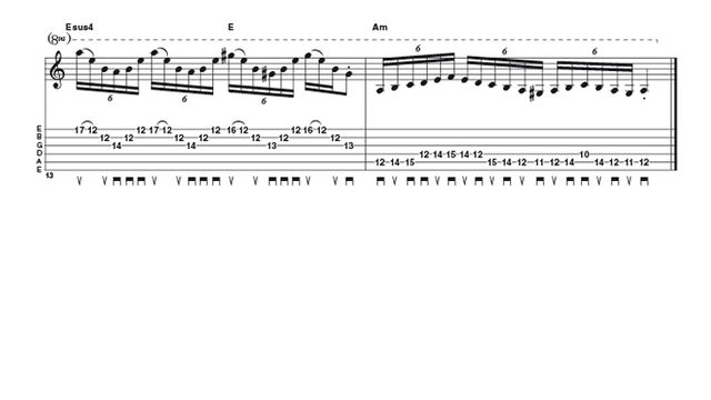 Sweep picking workout: part four blank
