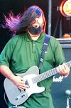 Stephen was back to a seven-string ESP for older Deftones material from the White Pony album – this is a custom model. He also has one in white.