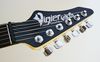 The Kaos's new reverse headstock is equipped with a set of Vigier's own oversized locking machine heads.
