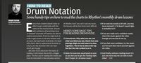 Rhythm drum notation guide