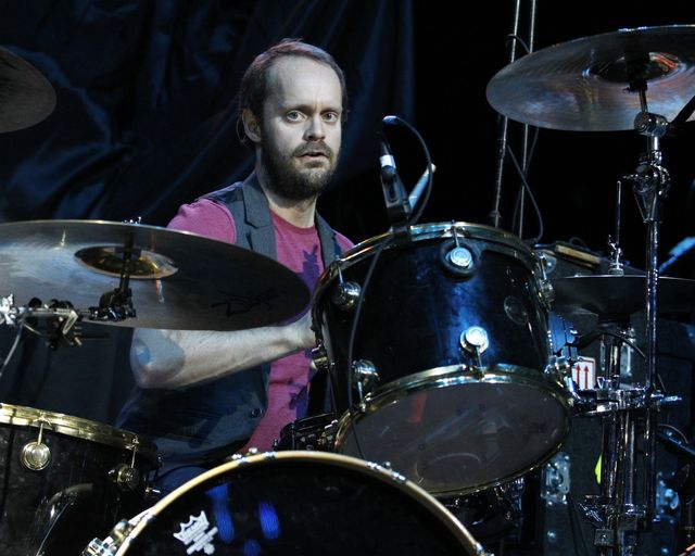 McMurray behind the kit with Ash