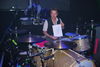 Karl shows off the set list And his gorgeous kit