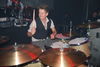 For those about to rock... Karl limbers up