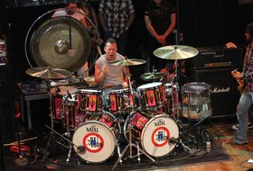 The stars of Ox and Loon show talk Keith Moon