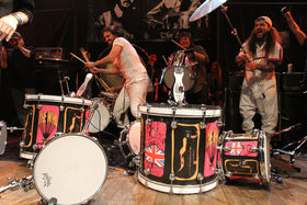 The stars of Ox and Loon show talk Keith Moon