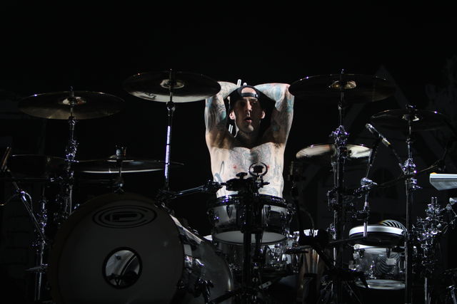 Travis Barker live with Blink-182