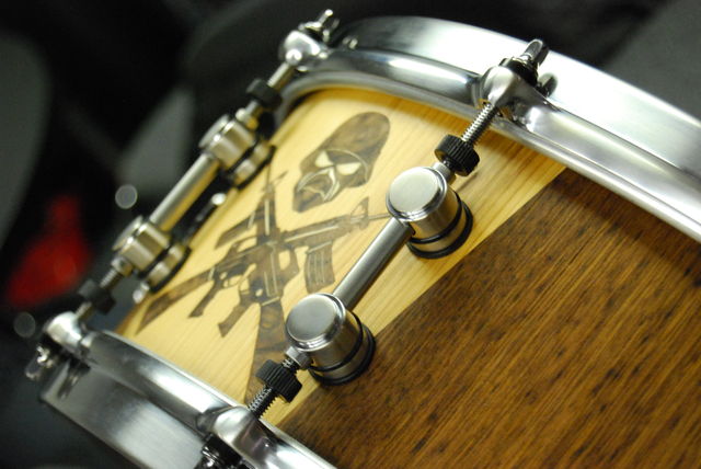 The snare in detail