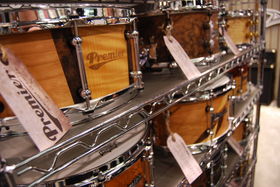 NAMM 2013: Close up with Nicko McBrain and Premier's One Series snares
