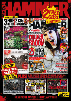 Alexi Laiho on cover of new Metal Hammer