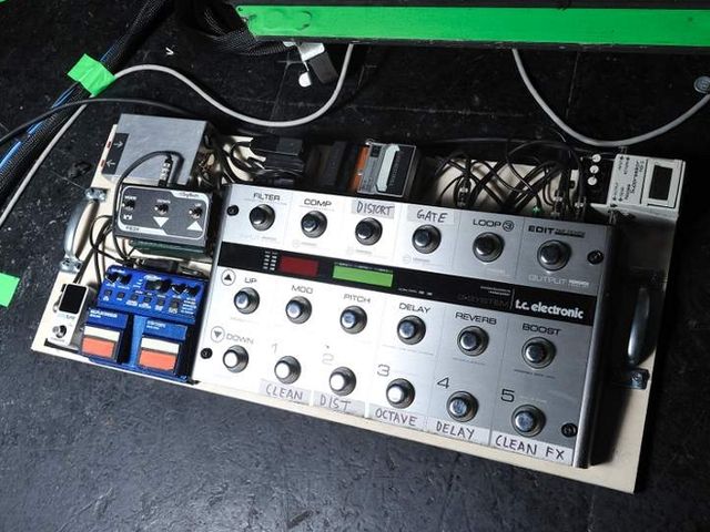 Bill Kelliher's pedalboard
