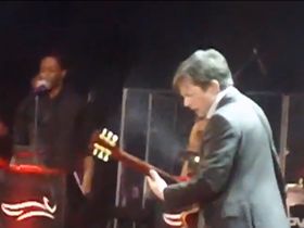 Video: Michael J. Fox plays 'Johnny B. Goode' live