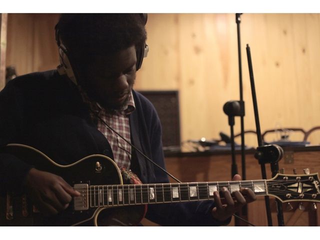 Michael playing a Gibson Les Paul Studio (again)