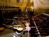 Damaged SGs and Les Pauls. Just a few of the guitars ruined by the flood.