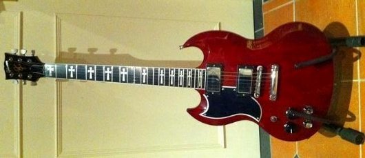 red custom shop Gibson SG