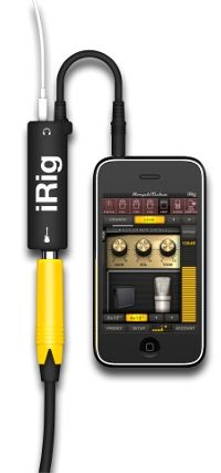 Amplitube iPhone app with iRig interface