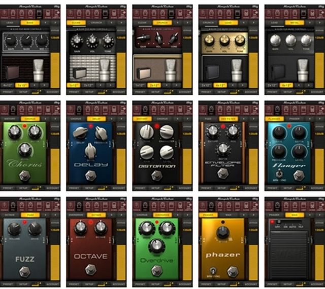 Amplitube iPhone app - the stompboxes blank