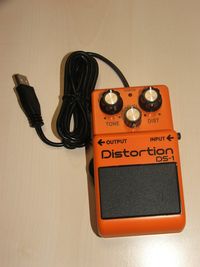 Boss DS-1 compact pedal mouse above