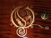 Opeth logo There's no mistaking who this guitar belongs to. But they put his name on the headstock too, just in case.