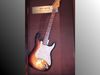 A beautiful Tobacco sunburst, signed by the guitarist