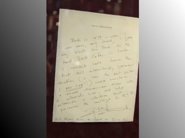 Pete Townsend's explanatory note