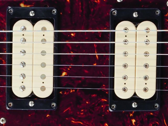 Pickups DiMarzio PAF and DiMarzio Super Distortion humbuckers in the neck and bridge positions respectively.