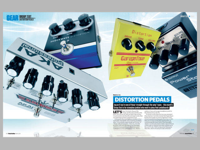 Distortion pedals group test